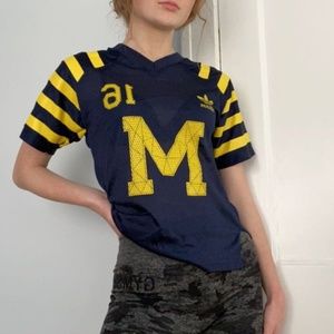 Michigan Football Jersey, vintage tailgate attire
